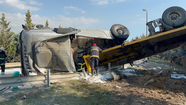 Gebze'de ekipleri harekete geçiren kaza
