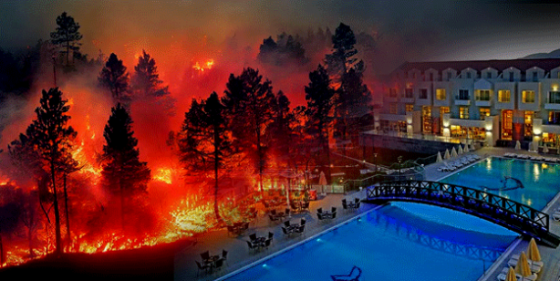 Geçen sene küle dönen Çanakkale’nin son hali! Bakın bakın otellere ve villalara bakın