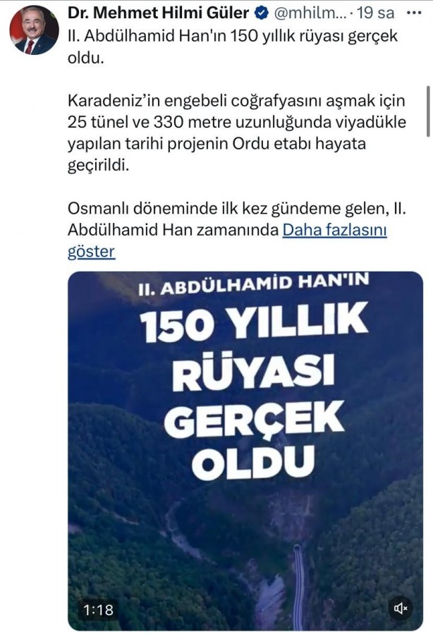 Foto - Geçmişi Sultan 2. Abdülhamid Han dönemine dayanıyor! 150 yıllık rüya gerçek oldu