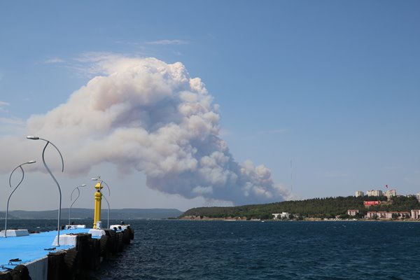 Foto - Gelibolu Yarımadası'nda korkunç yangın! Dehşete düşüren görüntüler