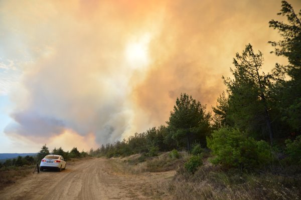 Foto - Gelibolu Yarımadası'nda korkunç yangın! Dehşete düşüren görüntüler