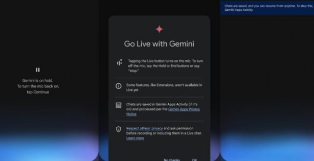 Foto - Gemini Live Android telefonlarla buluştu! Ücretsiz olarak verildi