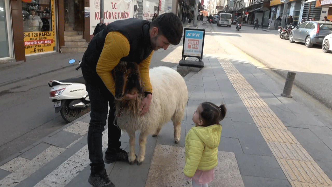 Genç adam ve en yakın arkadaşı görenleri gülümsetti