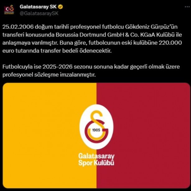 Foto - Genç yıldız Galatasaray'a imzayı attı