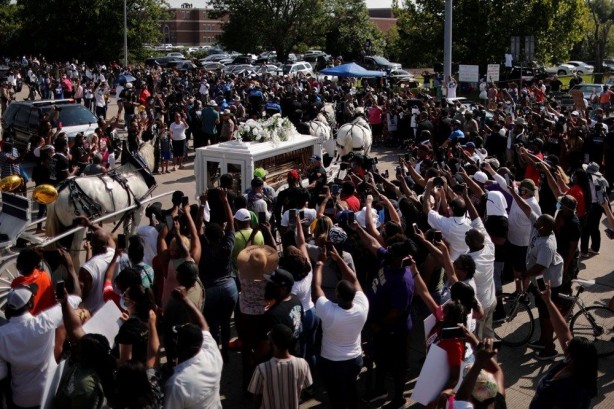 Foto - George Floyd'un cenazesinde dikkat çeken detay