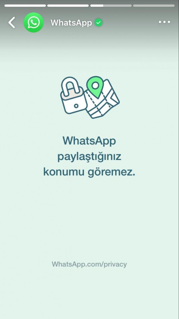 Foto - ‘WhatsApp paylaştığınız konumu göremez’