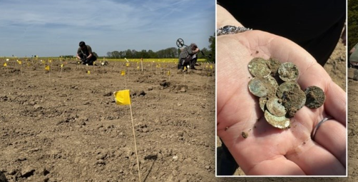 Foto - Gezmeye çıkan kadın şans eseri 900 yıllık hazine buldu