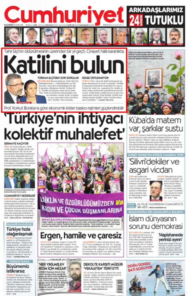 Foto - Gibisini filan boşverin! Kemalist Cumhuriyet 15 temmuz’da bile bu başlığı atamadı
