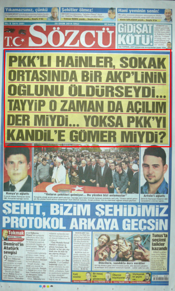 Foto - Gibisini filan boşverin! Kemalist Cumhuriyet 15 temmuz’da bile bu başlığı atamadı