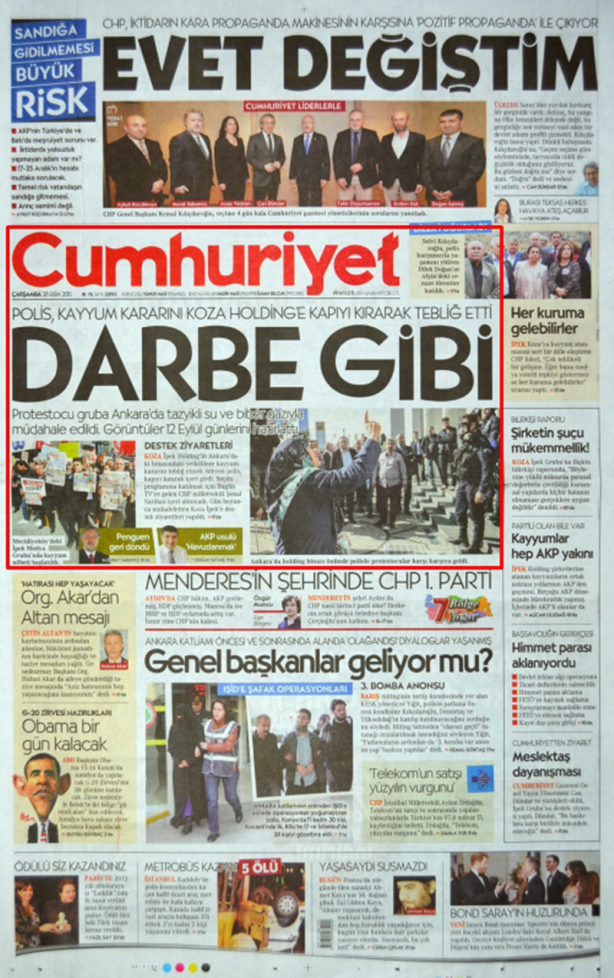Foto - Gibisini filan boşverin! Kemalist Cumhuriyet 15 temmuz’da bile bu başlığı atamadı