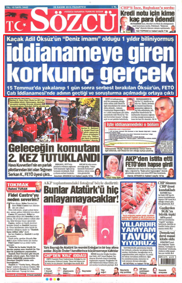 Foto - Gibisini filan boşverin! Kemalist Cumhuriyet 15 temmuz’da bile bu başlığı atamadı