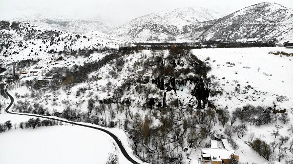 Foto - Girlevik Şelalesi kışın bir başka güzel