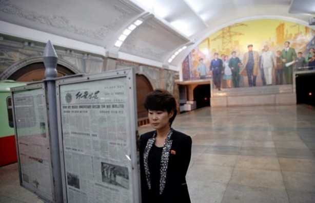 Foto - Gizemli ülke Kuzey Kore'nin metrosu