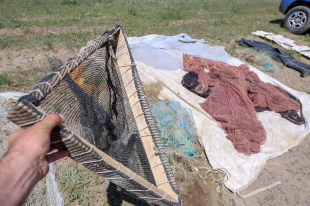 Foto - Göç yolcuğundaki inci kefalleri havadan ve karadan korunuyor