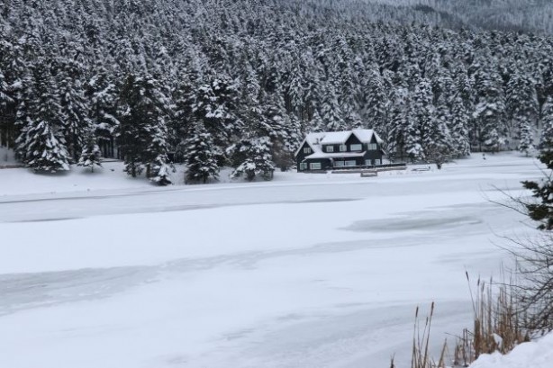 Foto - Gölcük dondu, ziyaretçiler akın etti
