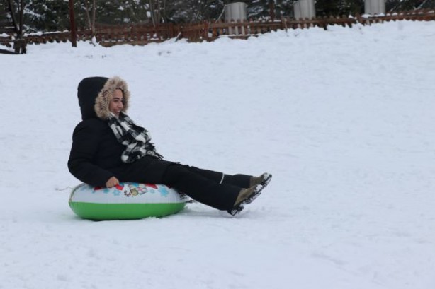 Foto - Gölcük dondu, ziyaretçiler akın etti