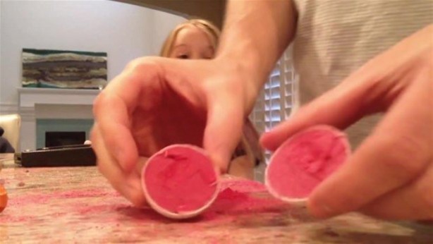 Foto - Golf topunun içinden bakın ne çıktı!