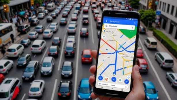 Foto - Google Haritalar’daki hata trafiği felç etti