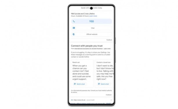 Google'dan önemli adım: Bu aramayı yapanlara yardım edecek