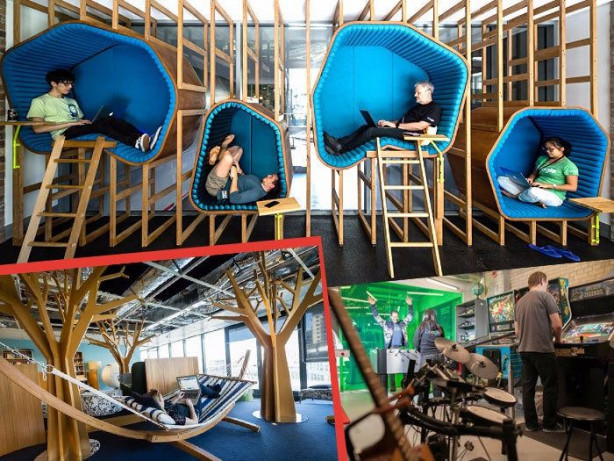 Foto - Google'ın tasarım harikası ofisleri