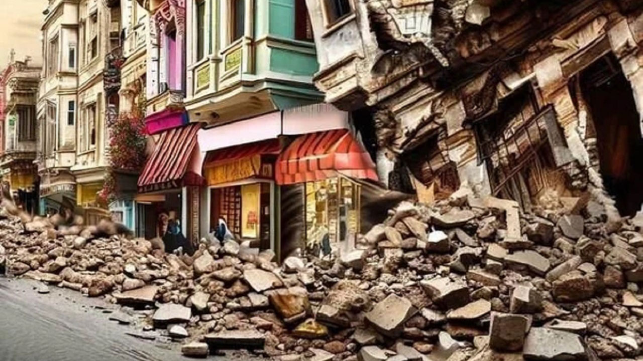 Foto - Görenler dehşete kapıldı! Yapay zekadan İstanbul depremi için ürkütücü çizimler
