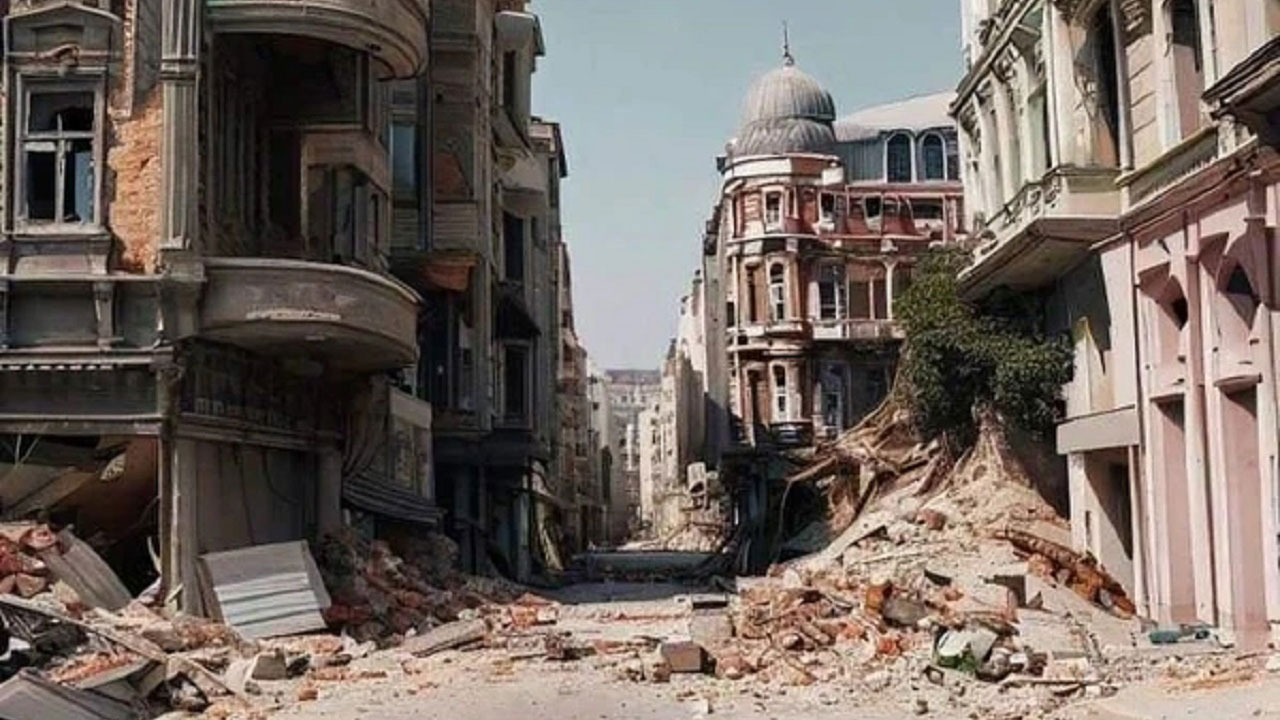 Foto - Görenler dehşete kapıldı! Yapay zekadan İstanbul depremi için ürkütücü çizimler
