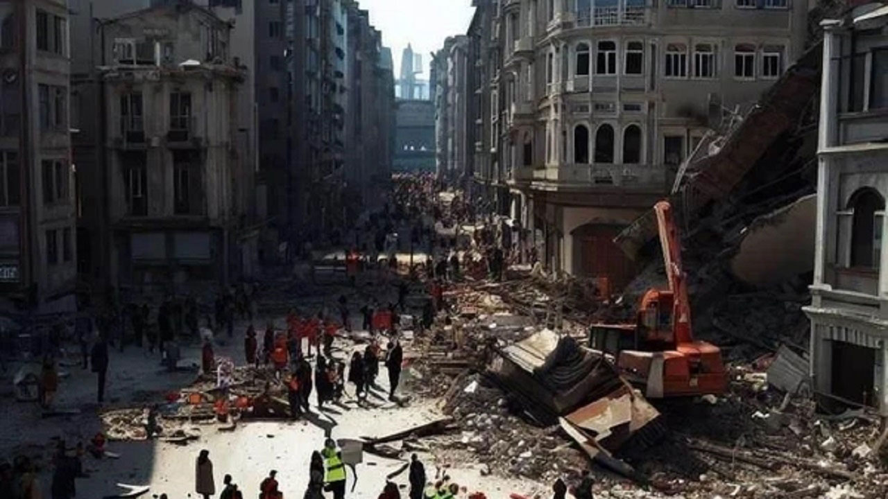 Foto - Görenler dehşete kapıldı! Yapay zekadan İstanbul depremi için ürkütücü çizimler