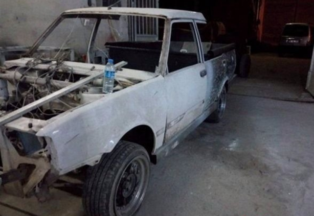 Foto - Görenler gözlerine inanamadı! Hurda Tofaş Kartal'ı başka bir modele dönüştürdü