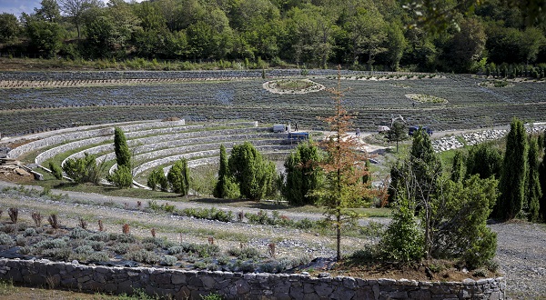 Foto - Görenler hayran kalıyor! Bu parkın peyzajı "Yıldızlı Gece" eserinden uyarlandı