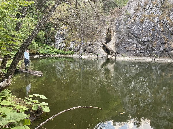 Foto - Görenler mest oluyor! Ağaçlar arasındaki saklı gölet keşfedilmeyi bekliyor
