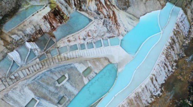 Foto - Görenler Pamukkale sanıyor! İşin aslı çok başka...