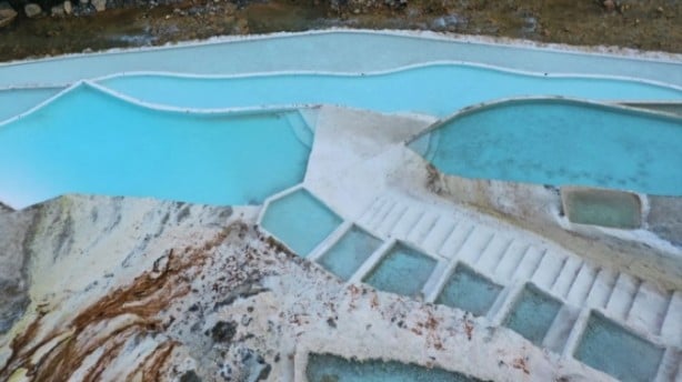 Foto - Görenler Pamukkale sanıyor! İşin aslı çok başka...
