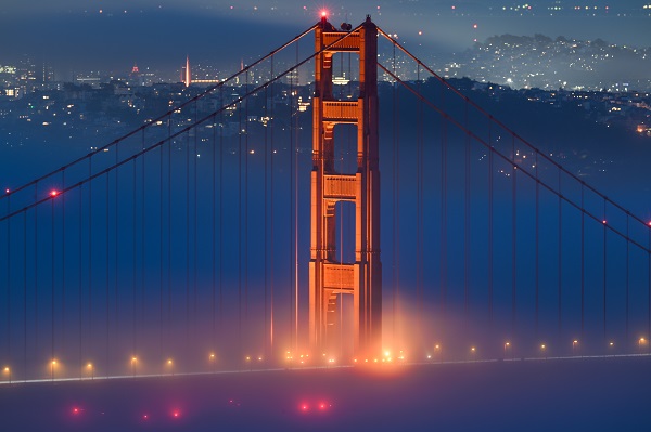 Foto - Görenler şaştı kaldı! Sis ünlü köprüyü böyle yuttu