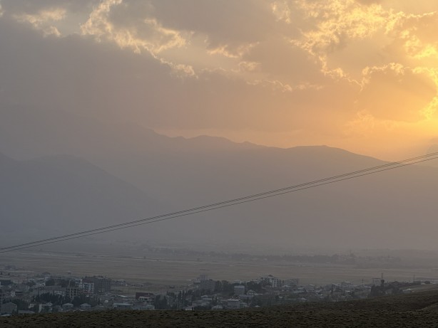 Foto - Görenleri şaşkına çeviren anlar! Dağlar kayboldu