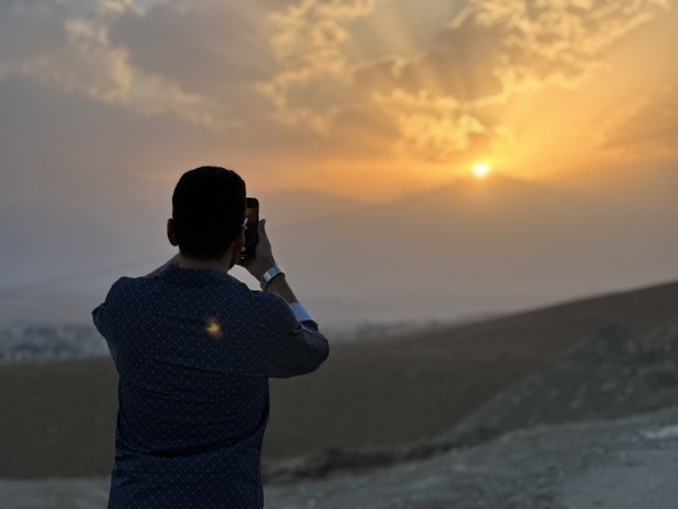 Foto - Görenleri şaşkına çeviren anlar! Dağlar kayboldu