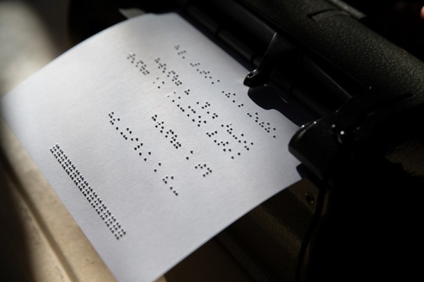 Foto - Görme engelli çocukları için Braille alfabesi öğreniyorlar