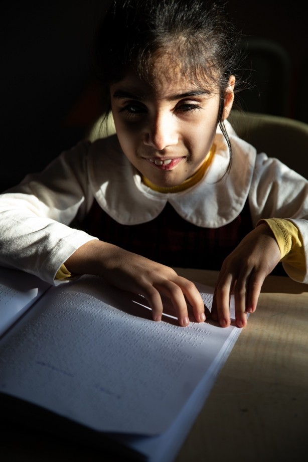 Foto - Görme engelli çocukları için Braille alfabesi öğreniyorlar