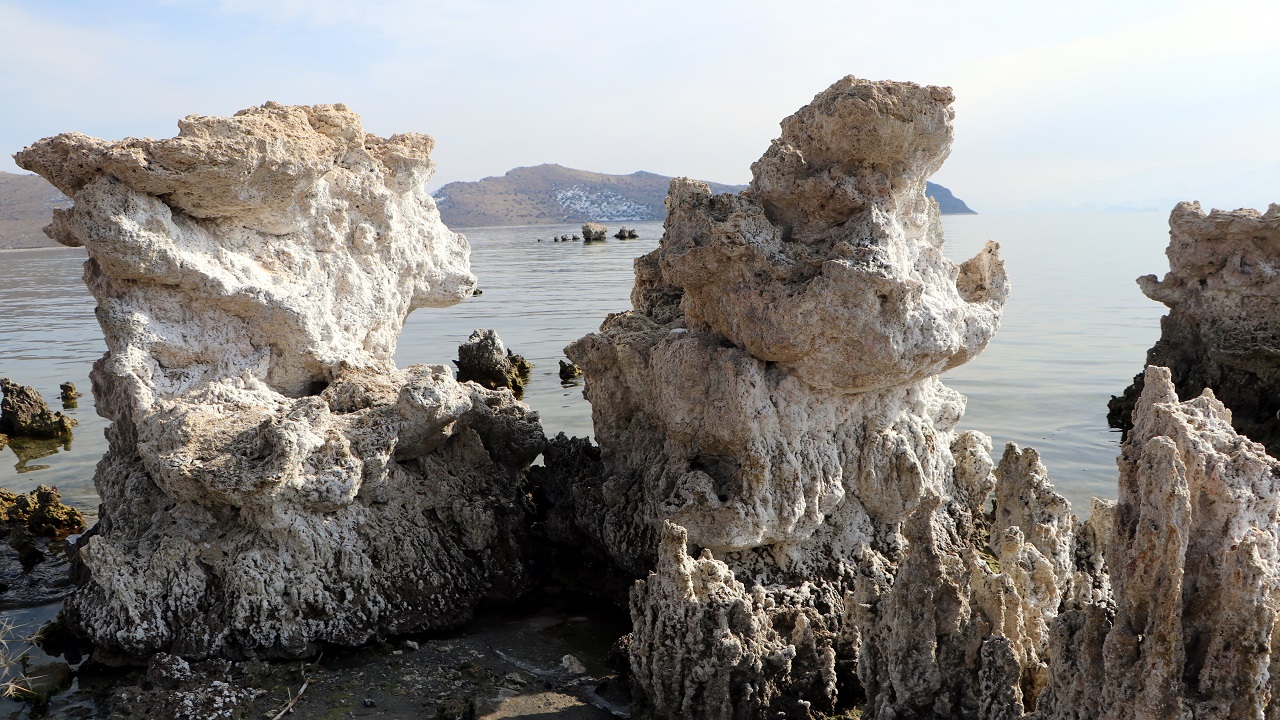 Foto - Görmek için akın akın geliyorlar! Sular çekilince ortaya çıktılar