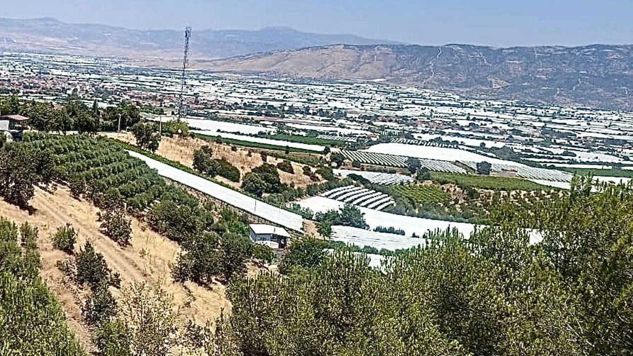 Görsel şölen başladı! Sarıgöl Ovası beyaza büründü