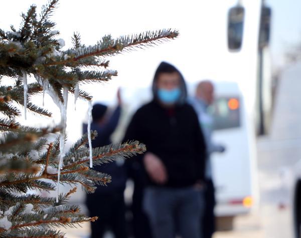 Foto - Görüntü Türkiye'den! Bir ilçe tamamen dondu