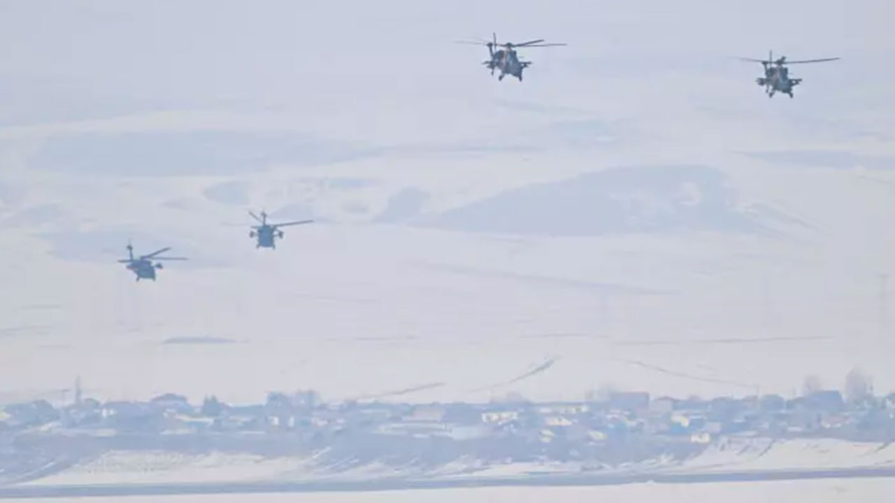 Görüntüler az önce servis edildi! Türk F-16'ları, ATAK helikopterleri ve tanklar harekete geçti