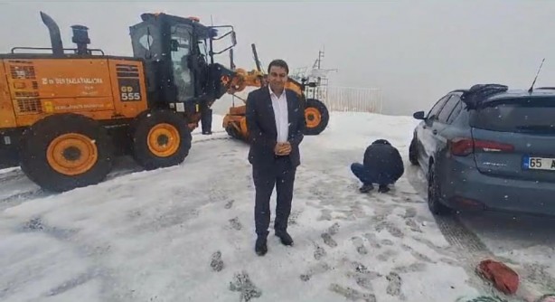 Görüntüler Türkiye'den! Ulaşıma kar yağışı engeli