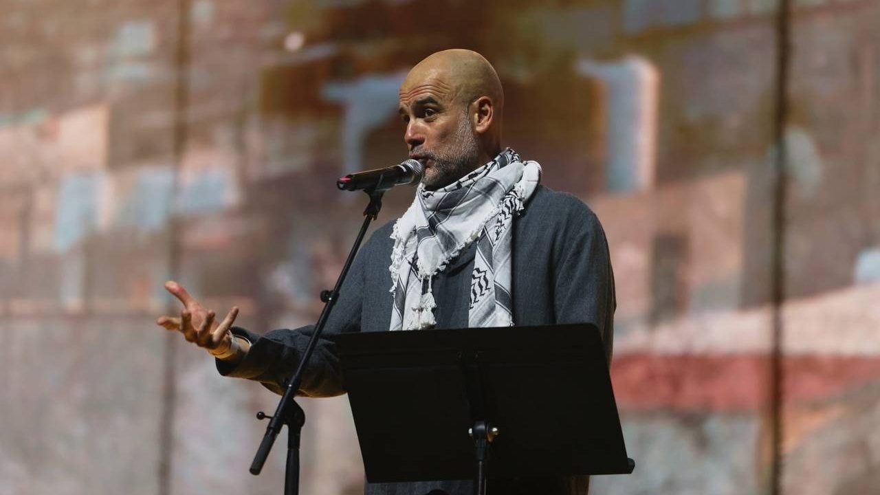 Foto - Guardiola’dan dünyaya Filistin dersi! Sessiz kalmak bir taraf tutma biçimidir
