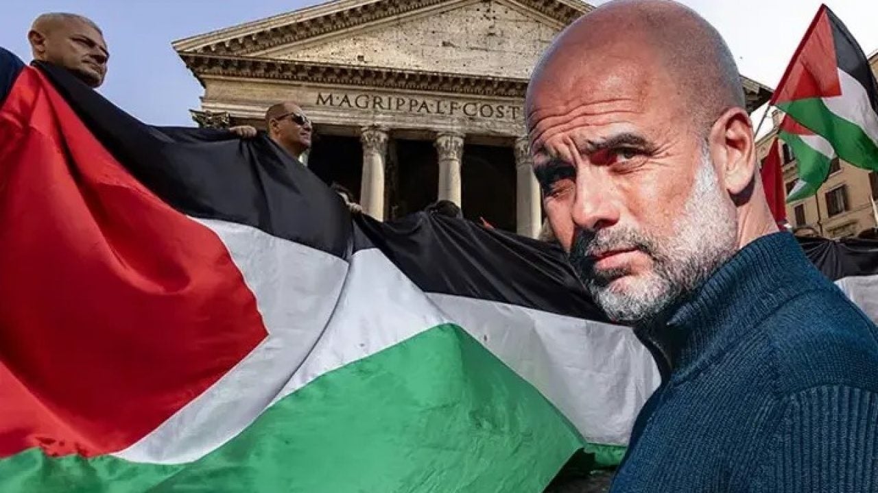 Foto - Guardiola’dan dünyaya Filistin dersi! Sessiz kalmak bir taraf tutma biçimidir