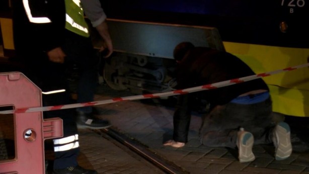Foto - Gülhane'de tramvay raydan çıktı