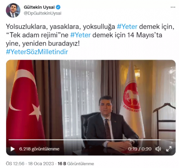 Foto - Gültekin Uysal’dan kaş yapacağım derken göz çıkarttı! CHP’liler kızgın "Yeniden Milli Şef’e karşı buradayız"