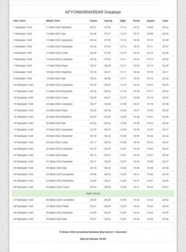 Foto - 81 il imsakiye! Bugün iftar kaçta? 