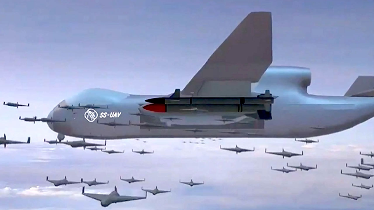 Gündemi altüst eden savunma silahı Jiu Tian ortaya çıktı: Birkaç saniyede 100 tane kamikaze İHA aıtıyor