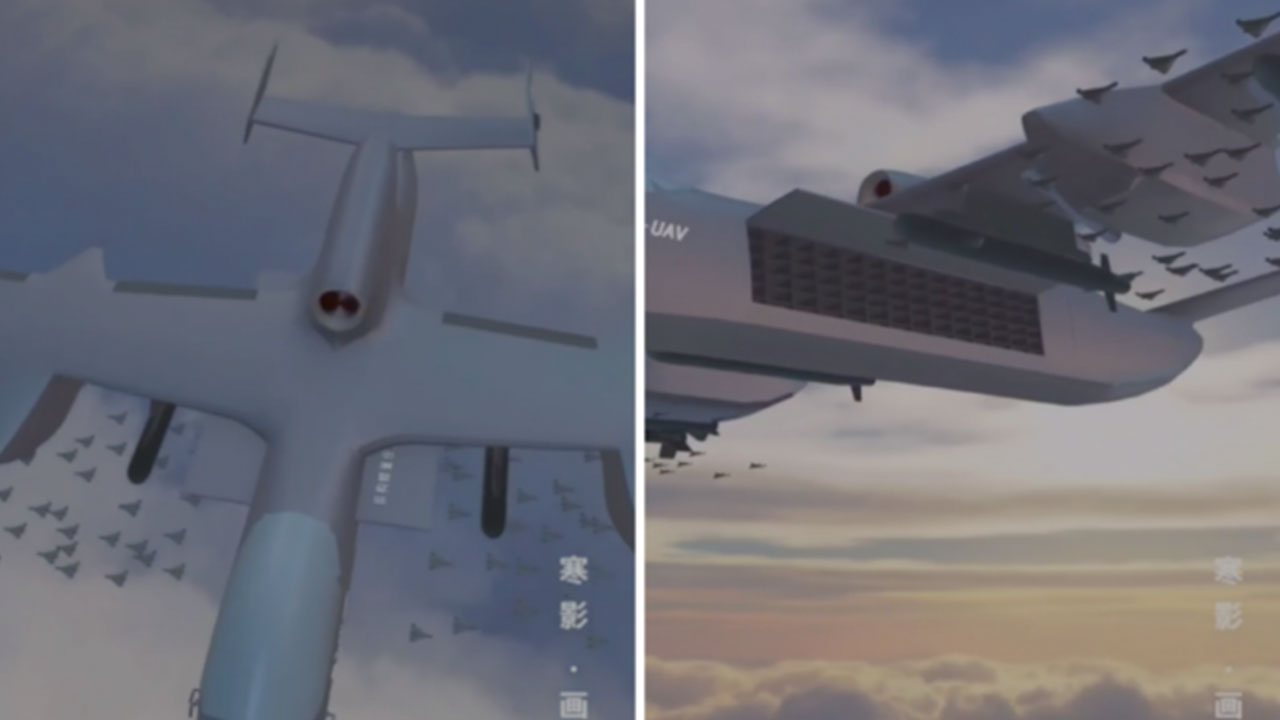 Foto - Gündemi altüst eden savunma silahı Jiu Tian ortaya çıktı: Birkaç saniyede 100 tane kamikaze İHA aıtıyor