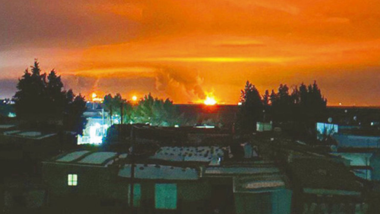 Gündemi sarsacak gelişme! Petrol tesisi vuruldu